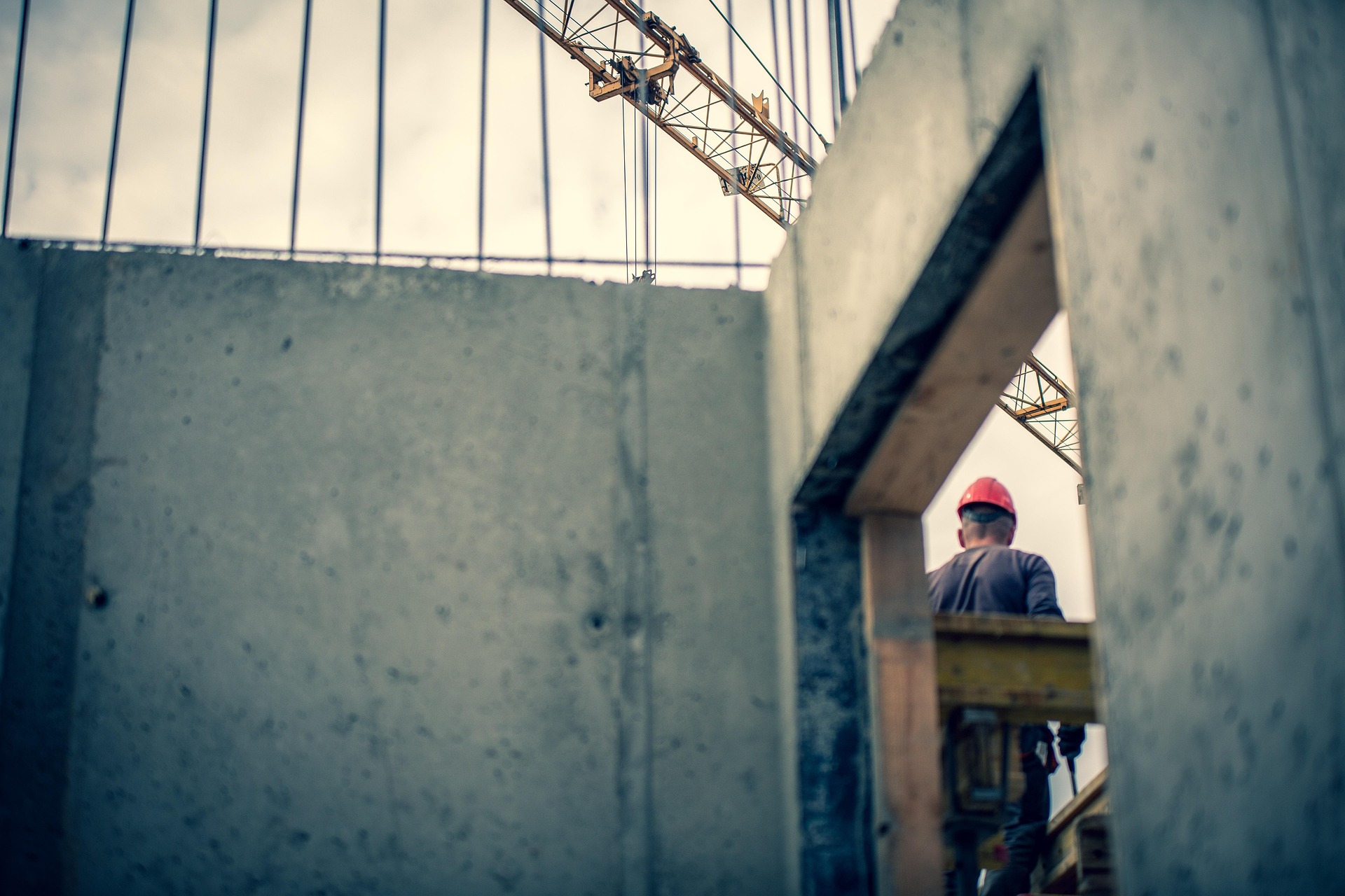 Image maconnerie, travailleur sur chantier Montréal